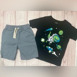 Children’s Place 4T 2 Pc Outfit Short/Tee 100% Cotton